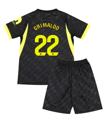 Atletico Madrid Alejandro Grimaldo #22 Replika Bortatröja Barn 2026-27 Kortärmad (+ Korta byxor)